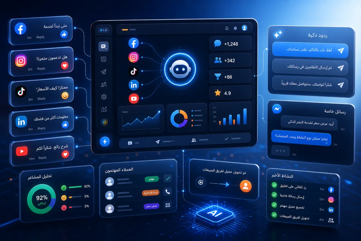 Social responses dashboard